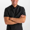 Chaqueta cbro.cocina microfibra negra m/c - Imagen 4