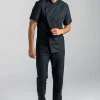 Chaqueta cbro.cocina microfibra negra m/c - Imagen 3